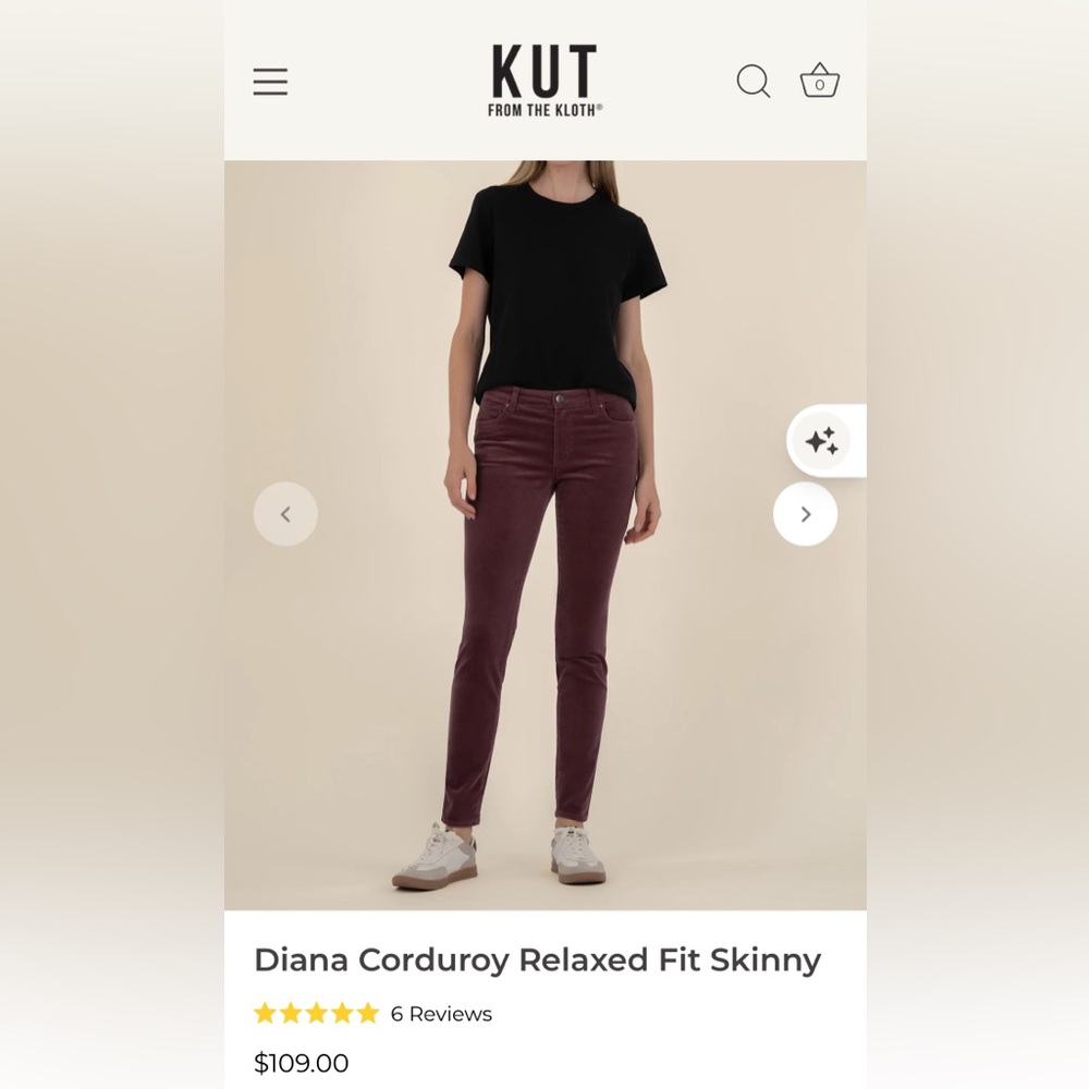Kut from the Kloth 14 Diana fit corduroy pants 👖 - Picture 2 of 8